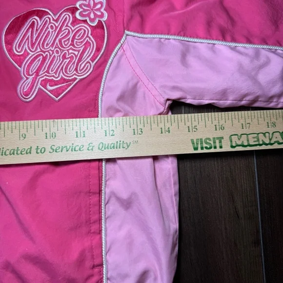 Nike Girl Full Zip Track Jacket Hot Pink Cute Athleisure Girls 6 - Picture 5 of 7